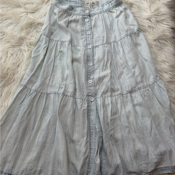Anthropologie Dresses & Skirts - Anthropologie Light Blue A-Line Skirt